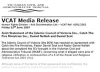 VCAT Media Release