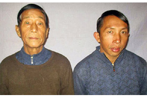 Pastors Dom Dawng Nawng Latt (L) and La Jaw Gam Hseng. (Courtesy of Burma military)