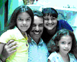 Pastor Octavio with his girls