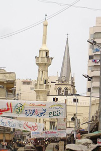 A church and a mosque next to each other - Photo: Wikipedia / TheEgyptian
