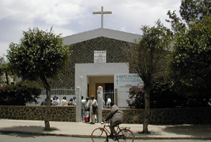 Church in Asmara where Rev. Nelson Fernandez had pastored -- Photo: World Watch Monitor