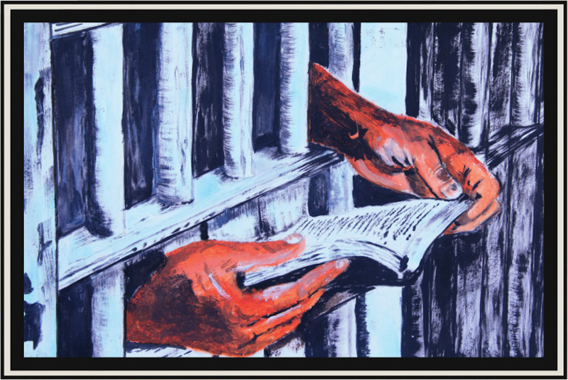 Painting: “Prisoner” – Oil on canvas - Artist: A pastor in Eritrea