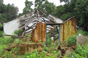 A burned home, 2008