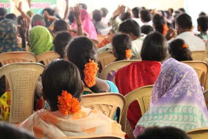 A worship service in India