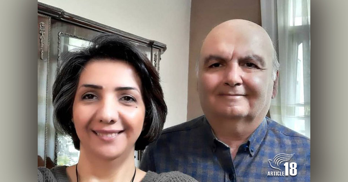 Sara Ahmadi and Homayoun Zhaveh - Photo: Article 18