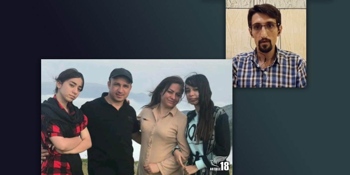 Ebrahim Firouzi & Mohammad Reza Omidi with his family - Photos: Article 18 & Hovsepian Ministries 