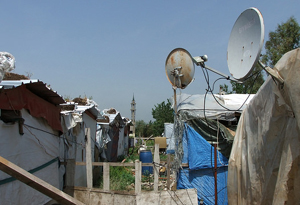 Satellite dishes in Iran