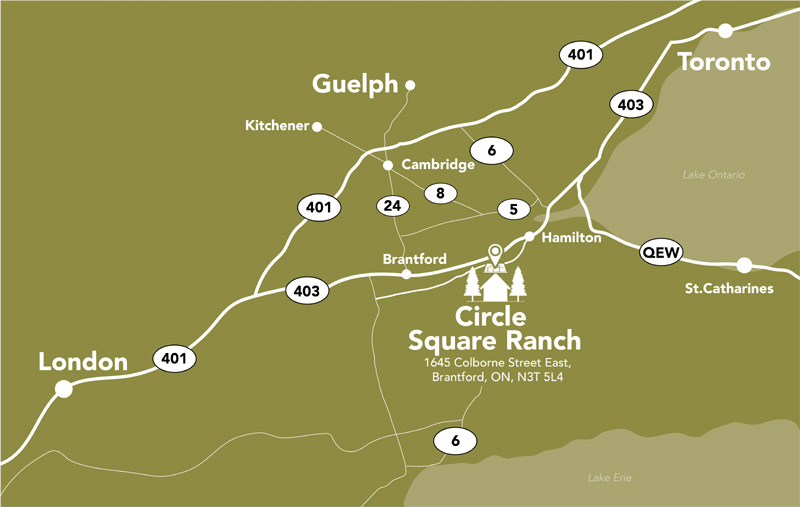 Map to Circle Square Ranch