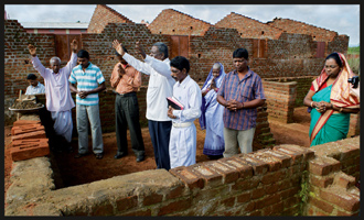 Believers praying