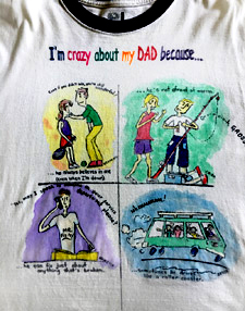 A t-shirt from Floyd Brobbel's family