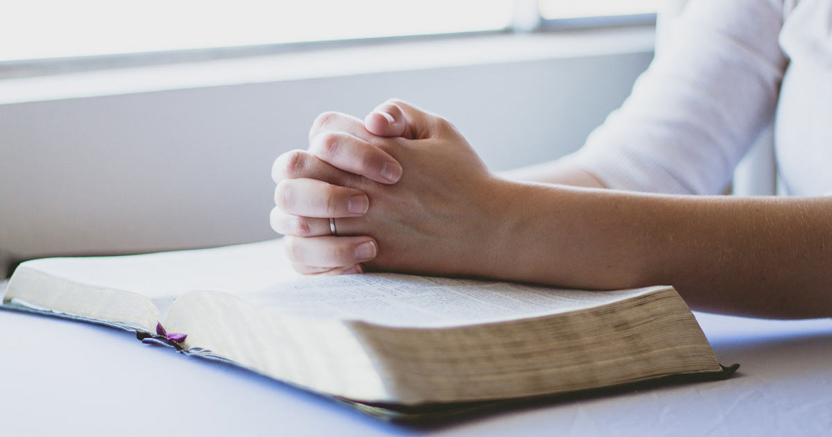 Person praying