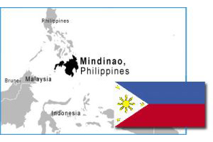 Philippines map and flag